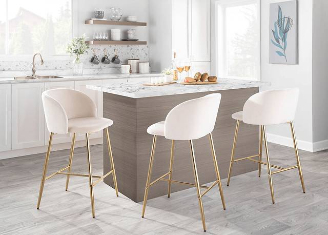 Fulham I Cream Counter Height Stool, Set of 2 - Thumbnail - Image 11