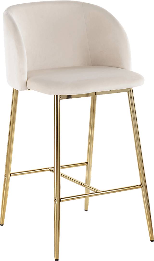 Fulham I Cream Counter Height Stool, Set of 2 - Thumbnail - Image 2