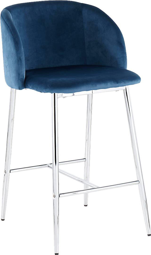 Fulham II Blue Counter Height Stool, Set of 2 - Thumbnail - Image 2