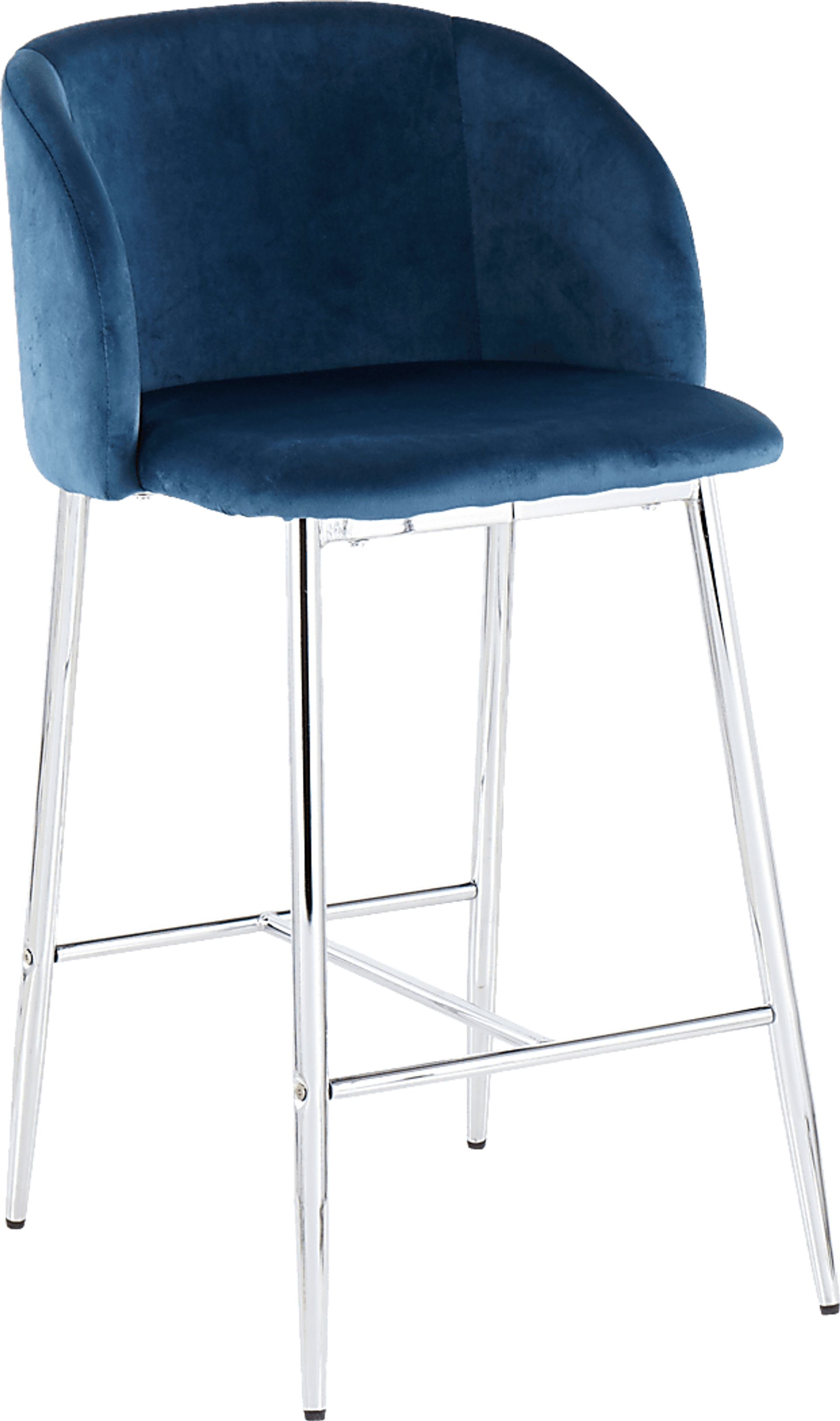 Fulham II Blue Counter Height Stool, Set of 2 - Image 2