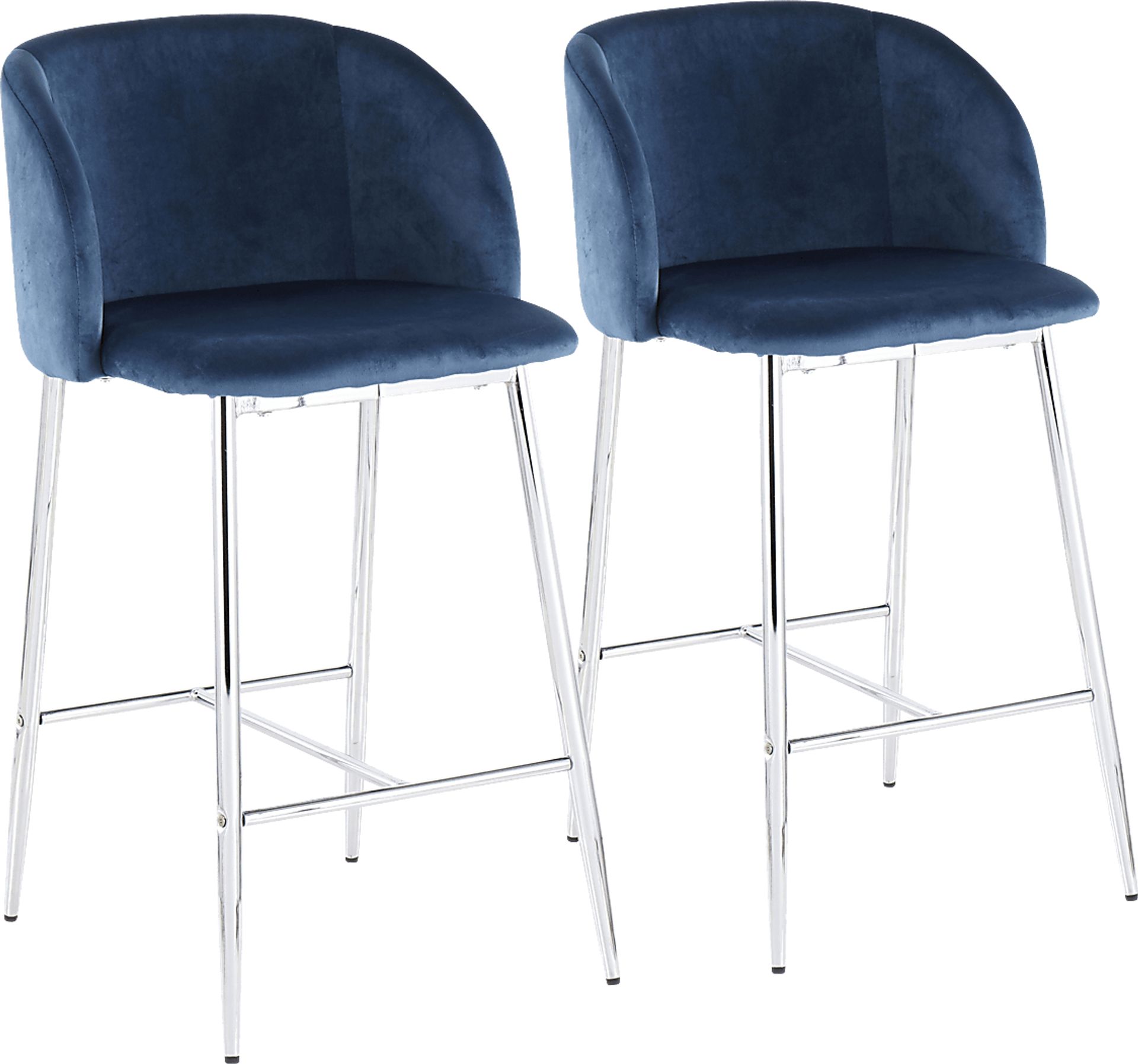 Fulham II Blue Counter Height Stool, Set of 2 - Image 1
