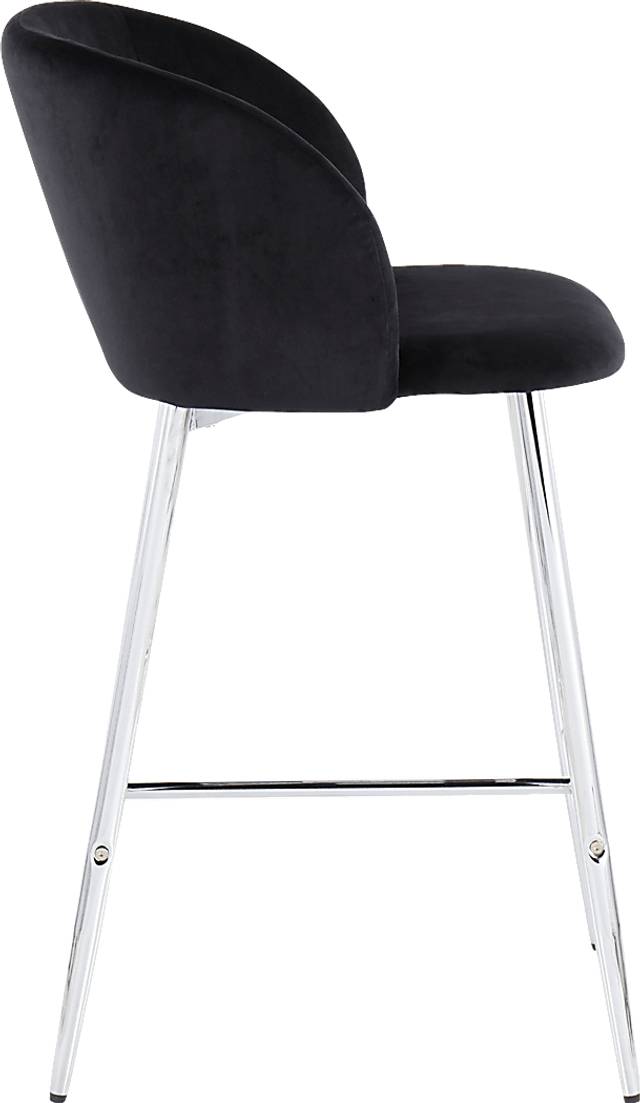 Fulham II Black Counter Height Stool, Set of 2 - Thumbnail - Image 3