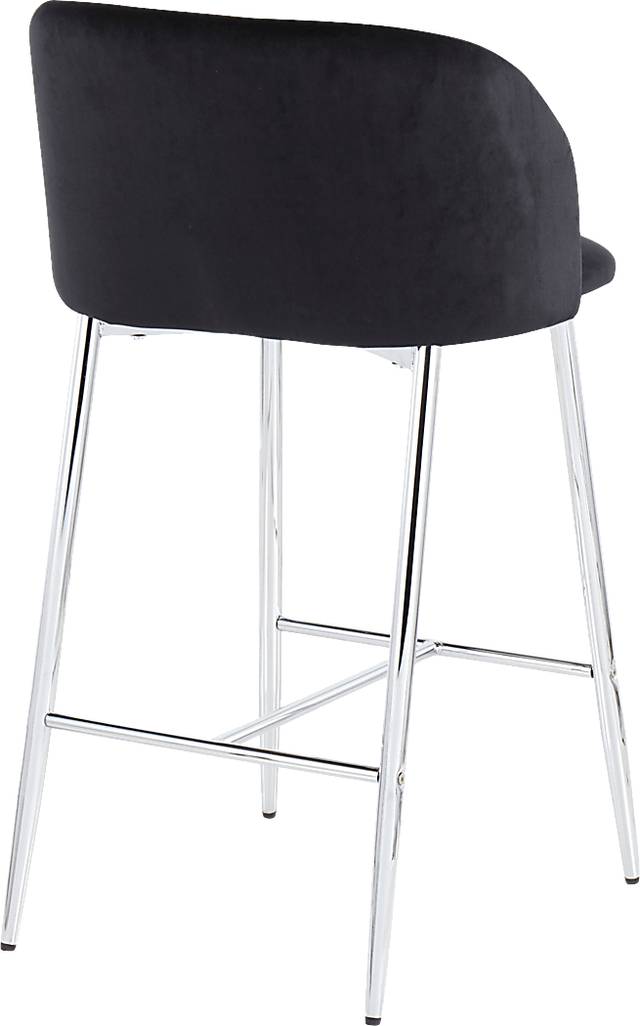 Fulham II Black Counter Height Stool, Set of 2 - Thumbnail - Image 4
