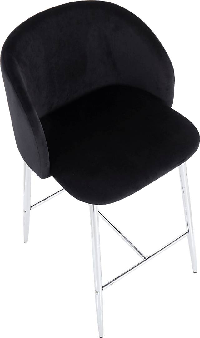Fulham II Black Counter Height Stool, Set of 2 - Thumbnail - Image 7