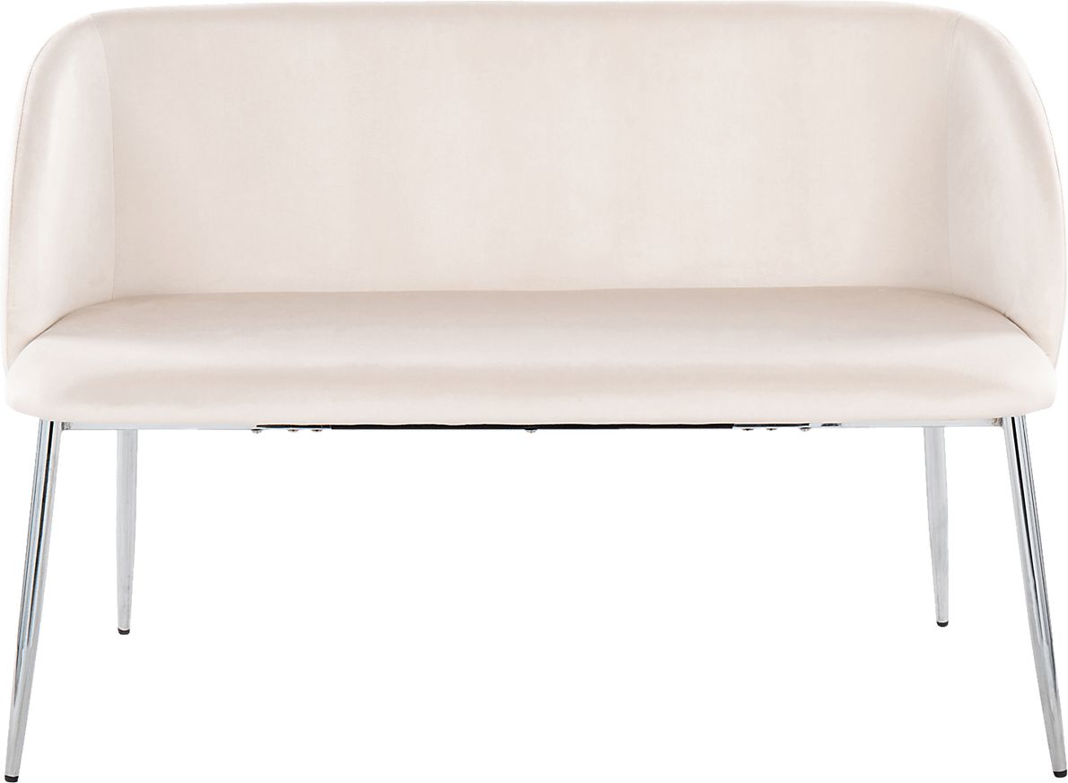 Fulham II Cream Accent Bench