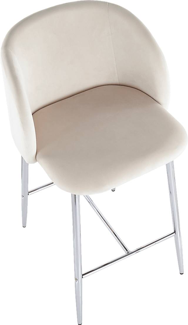 Fulham II Cream Counter Height Stool, Set of 2 - Thumbnail - Image 7