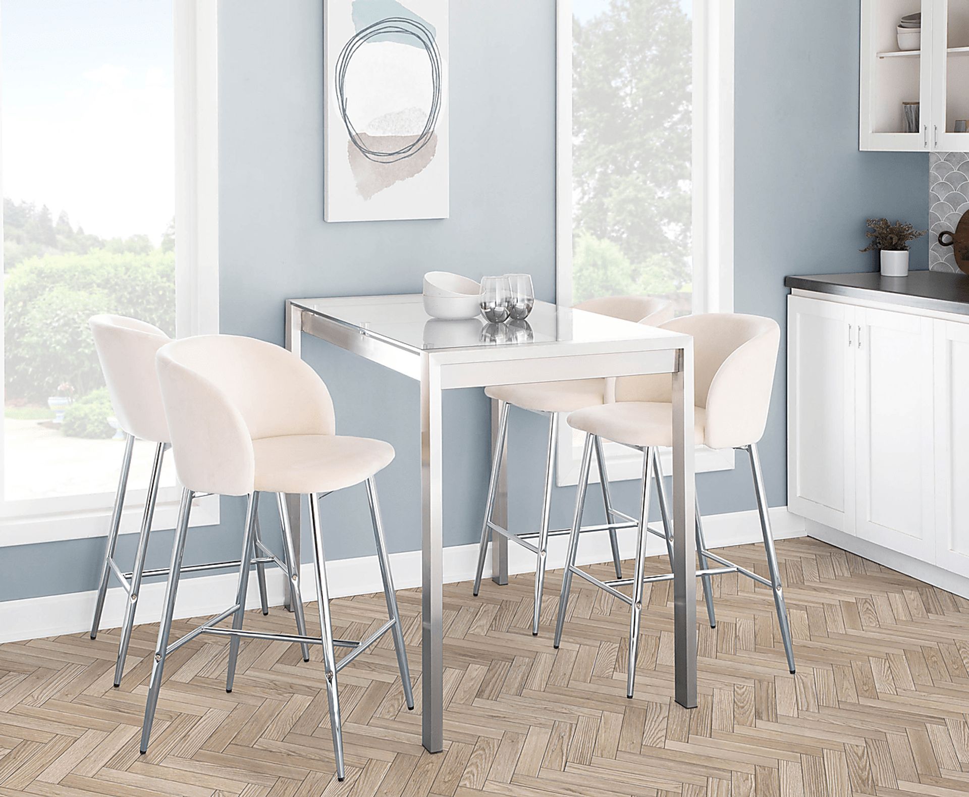 Fulham II Cream Counter Height Stool, Set of 2 - Image 9