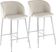Fulham II Cream Counter Height Stool, Set of 2