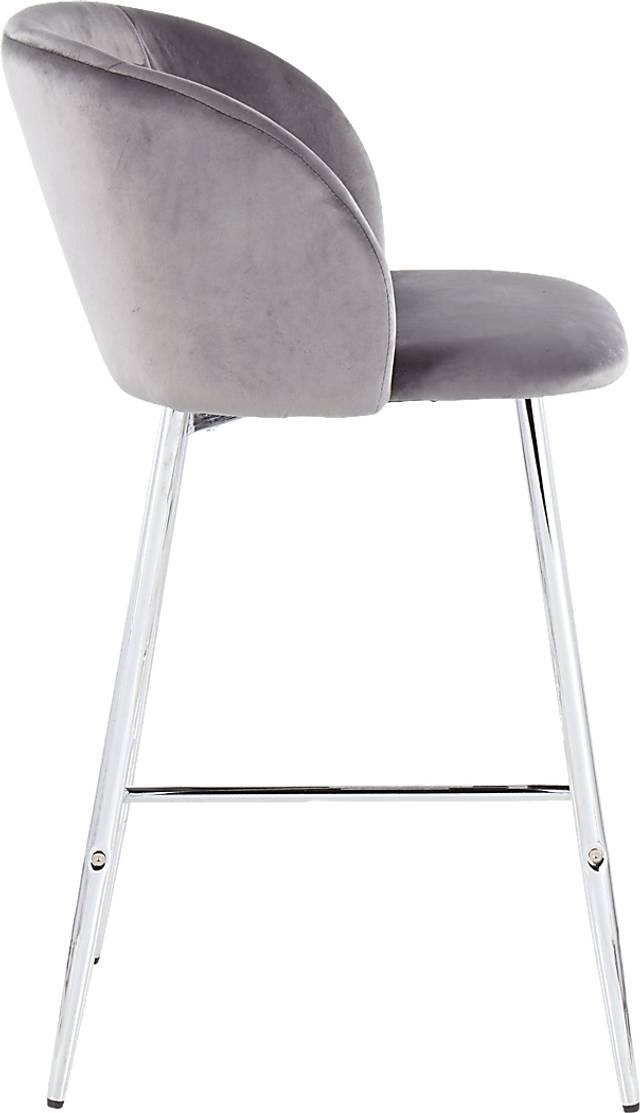 Fulham II Gray Counter Height Stool, Set of 2 - Thumbnail - Image 3