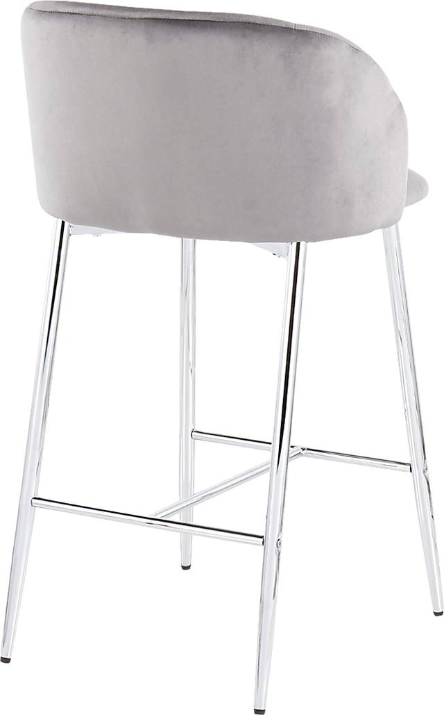 Fulham II Gray Counter Height Stool, Set of 2 - Thumbnail - Image 4