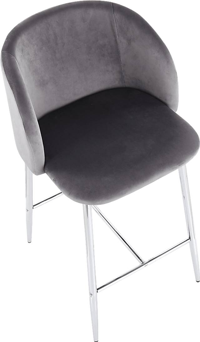 Fulham II Gray Counter Height Stool, Set of 2 - Thumbnail - Image 7