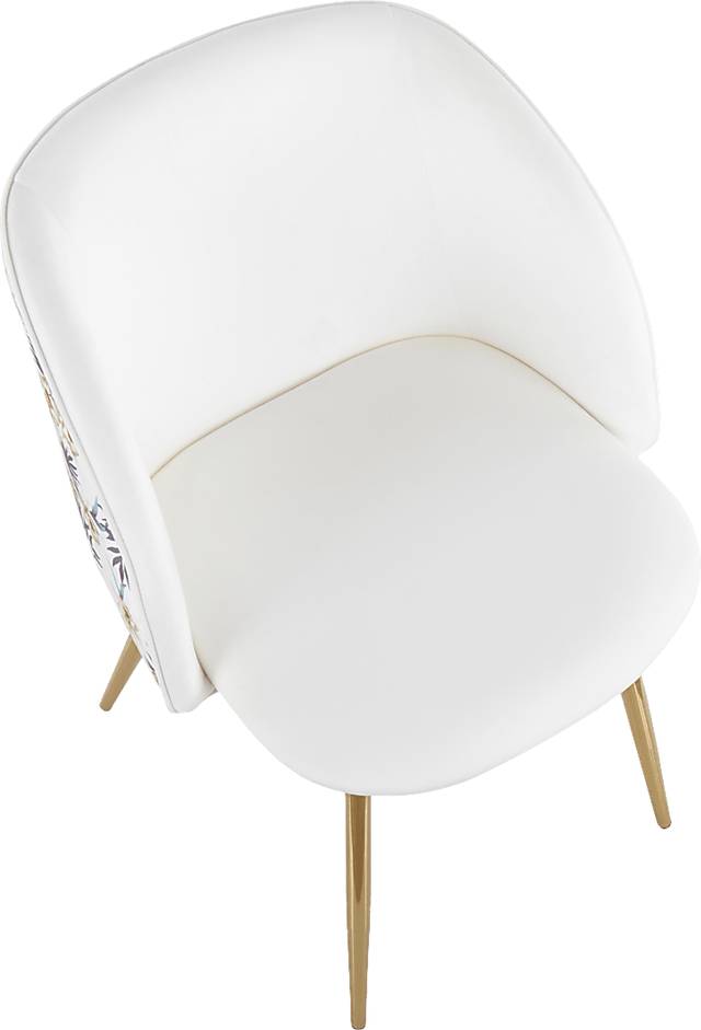 Fulham White Floral Dining Chair, Set of 2 - Thumbnail - Image 7