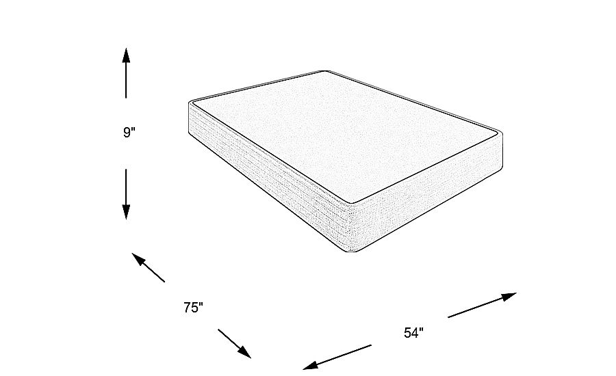 Full Bed In a Box High Profile Foundation Rooms To Go