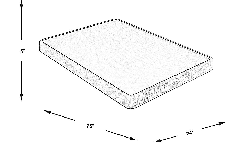 Full Bed In a Box Low Profile Foundation Rooms To Go