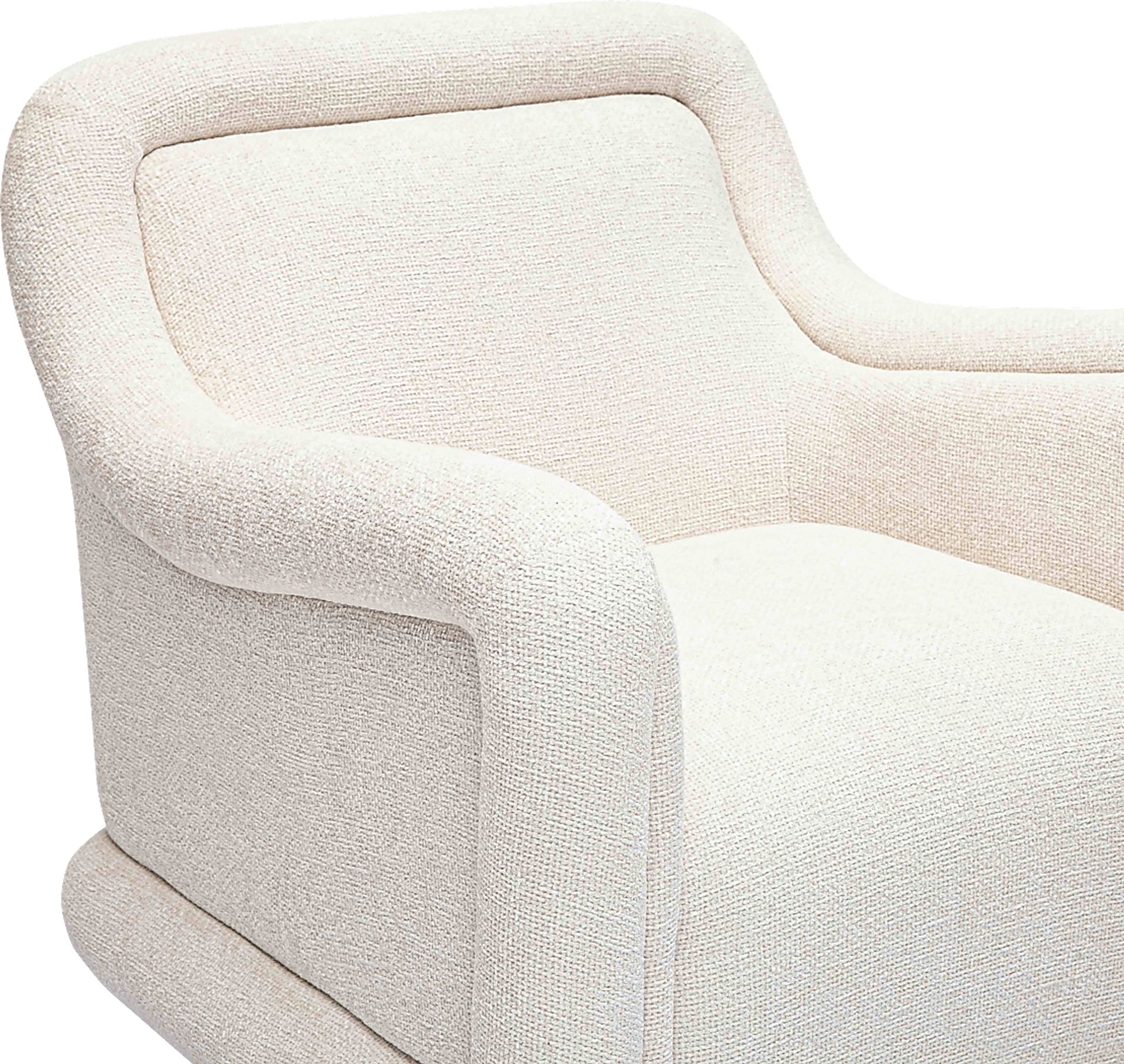 Fullbrighty II Cream Swivel Accent Chair - Image 5