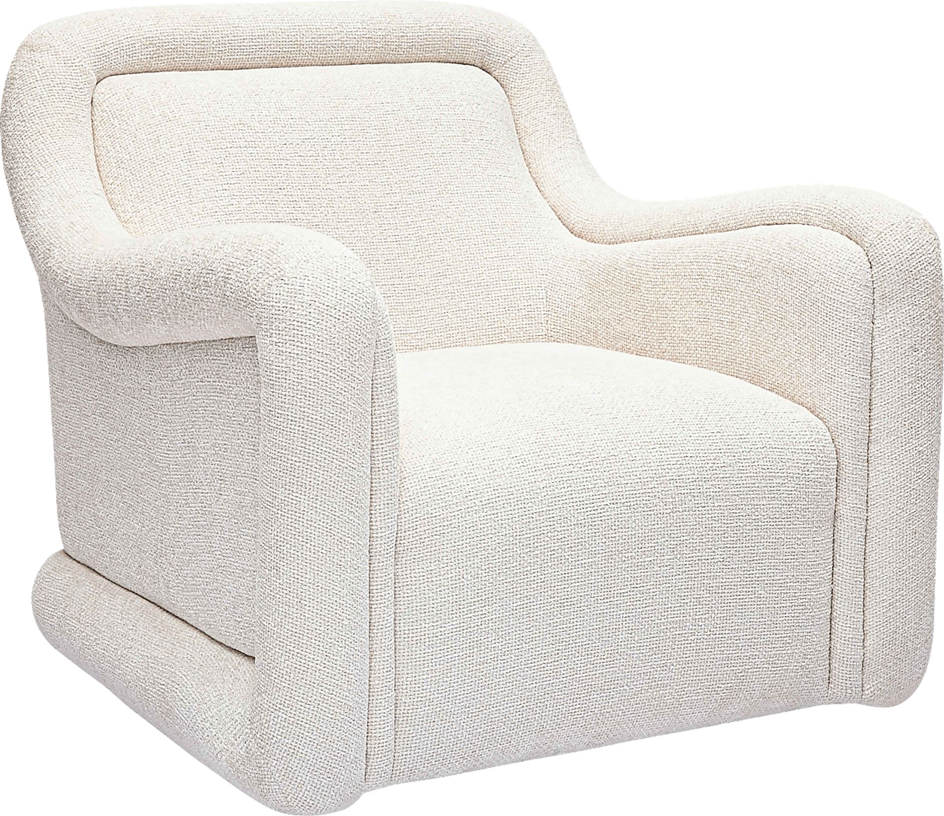 Fullbrighty II Cream Swivel Accent Chair - Image 1