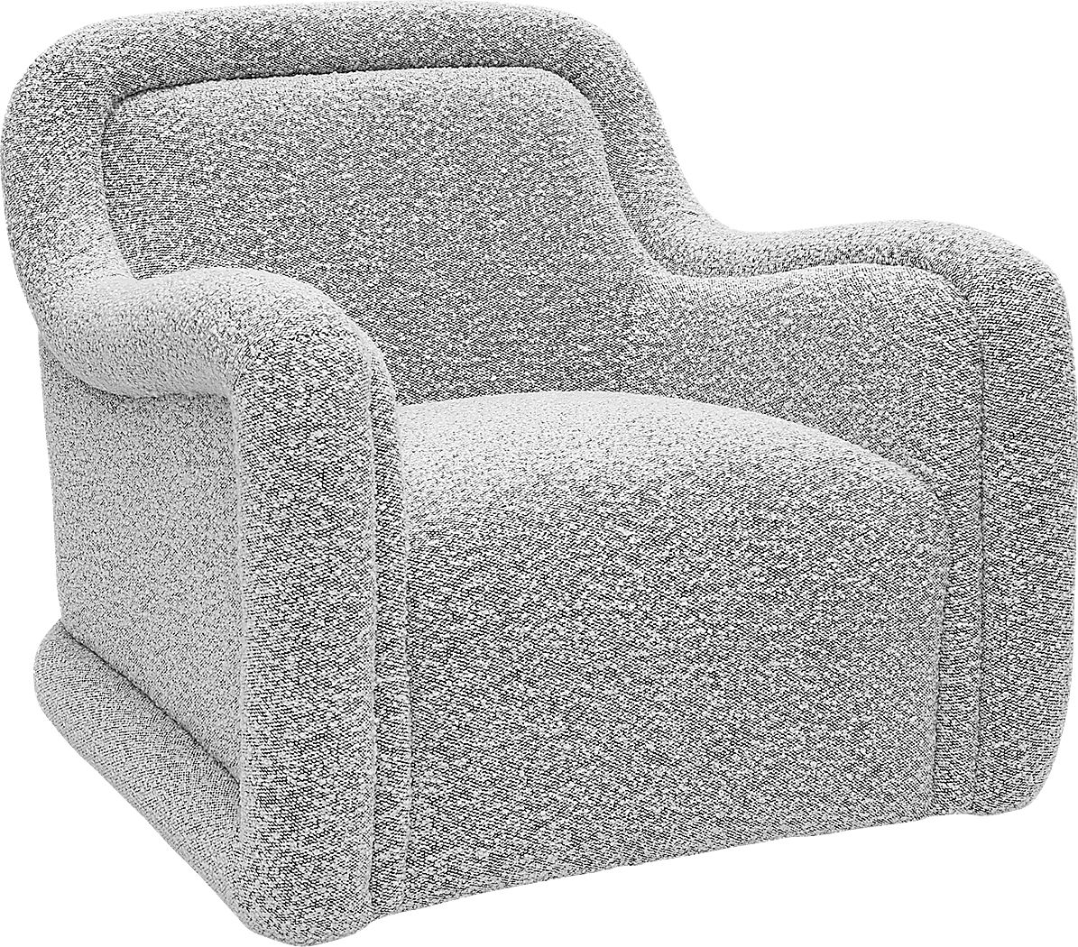 Fullbrighty Gray Swivel Accent Chair