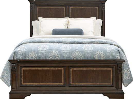 Fuller Brown Cherry 3 Pc King Panel Bed