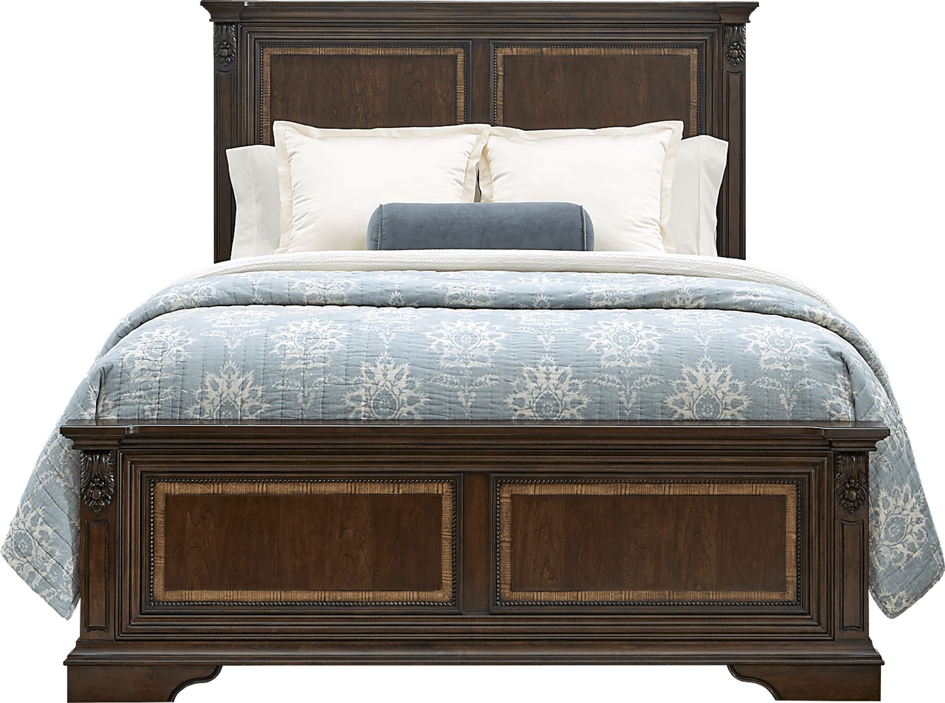 Fuller Brown Cherry 3 Pc Queen Panel Bed - Image 1