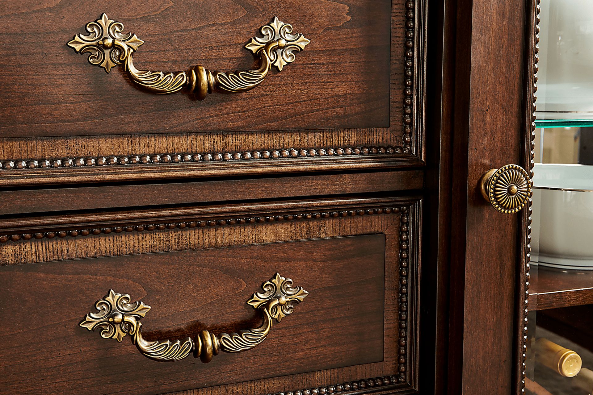 Fuller Brown Cherry Bar Cabinet - Image 7