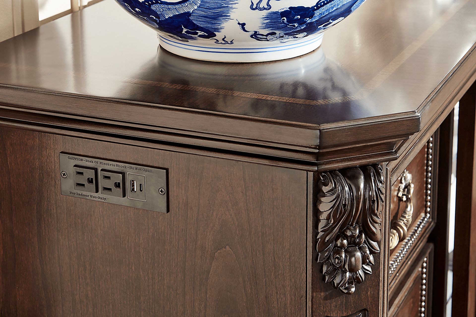 Fuller Brown Cherry Bar Cabinet - Image 8