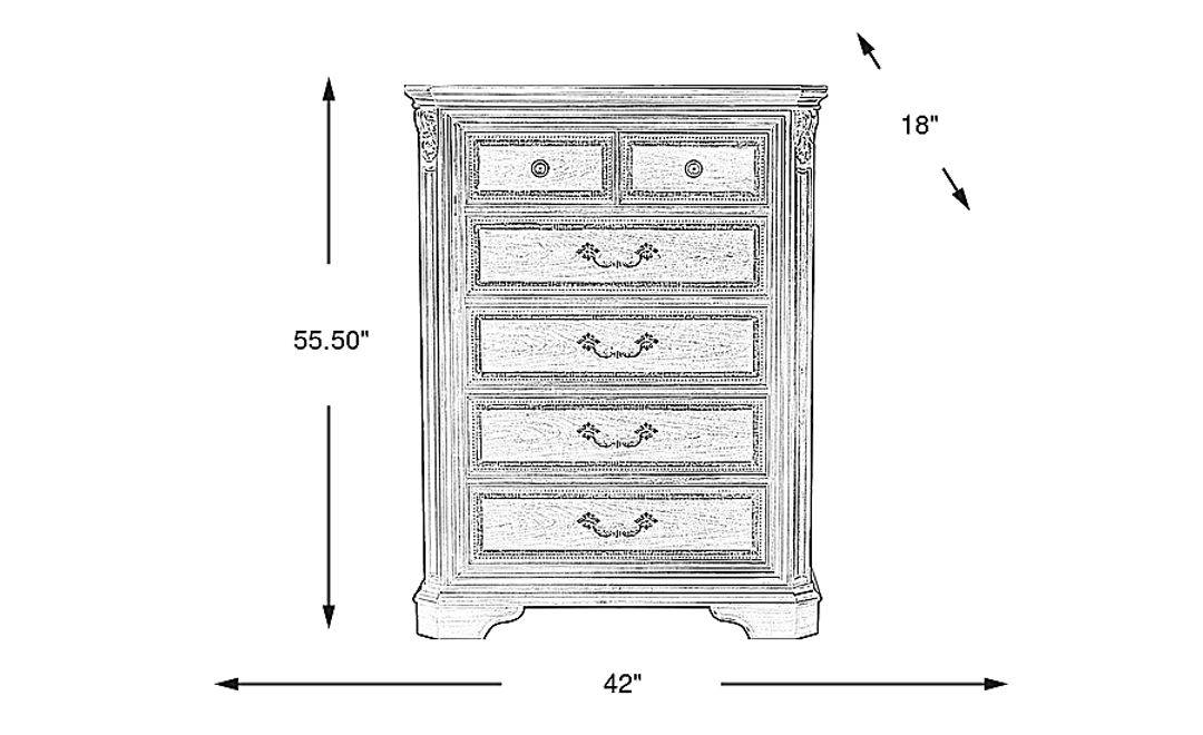 Fuller Brown Cherry Finish Chest