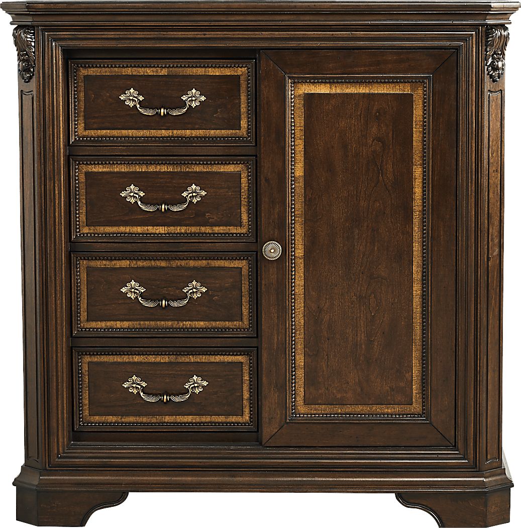 Fuller Brown Cherry Finish Door Chest