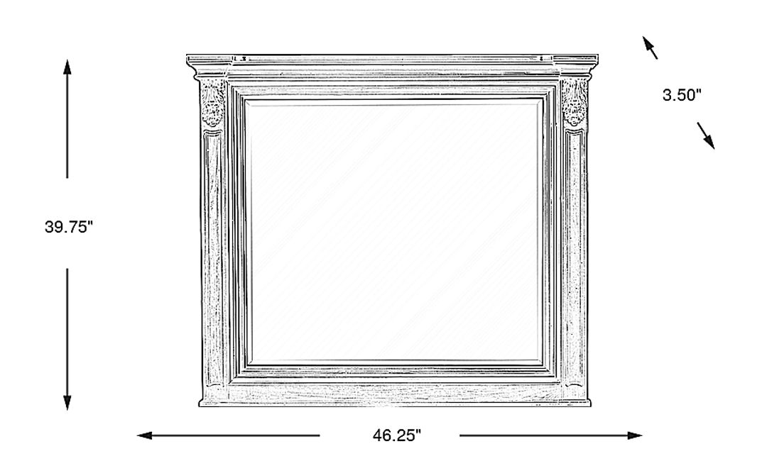 Fuller Brown Cherry Finish Mirror