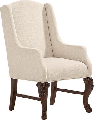 Fuller White Upholstered Host Chair
