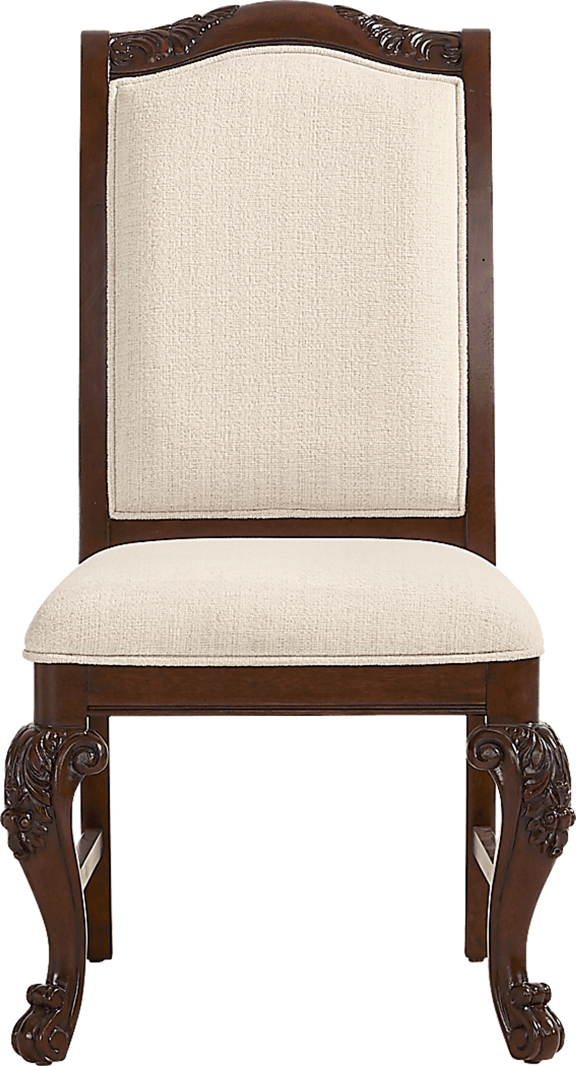 Fuller Brown Cherry Upholstered Side Chair - Image 3