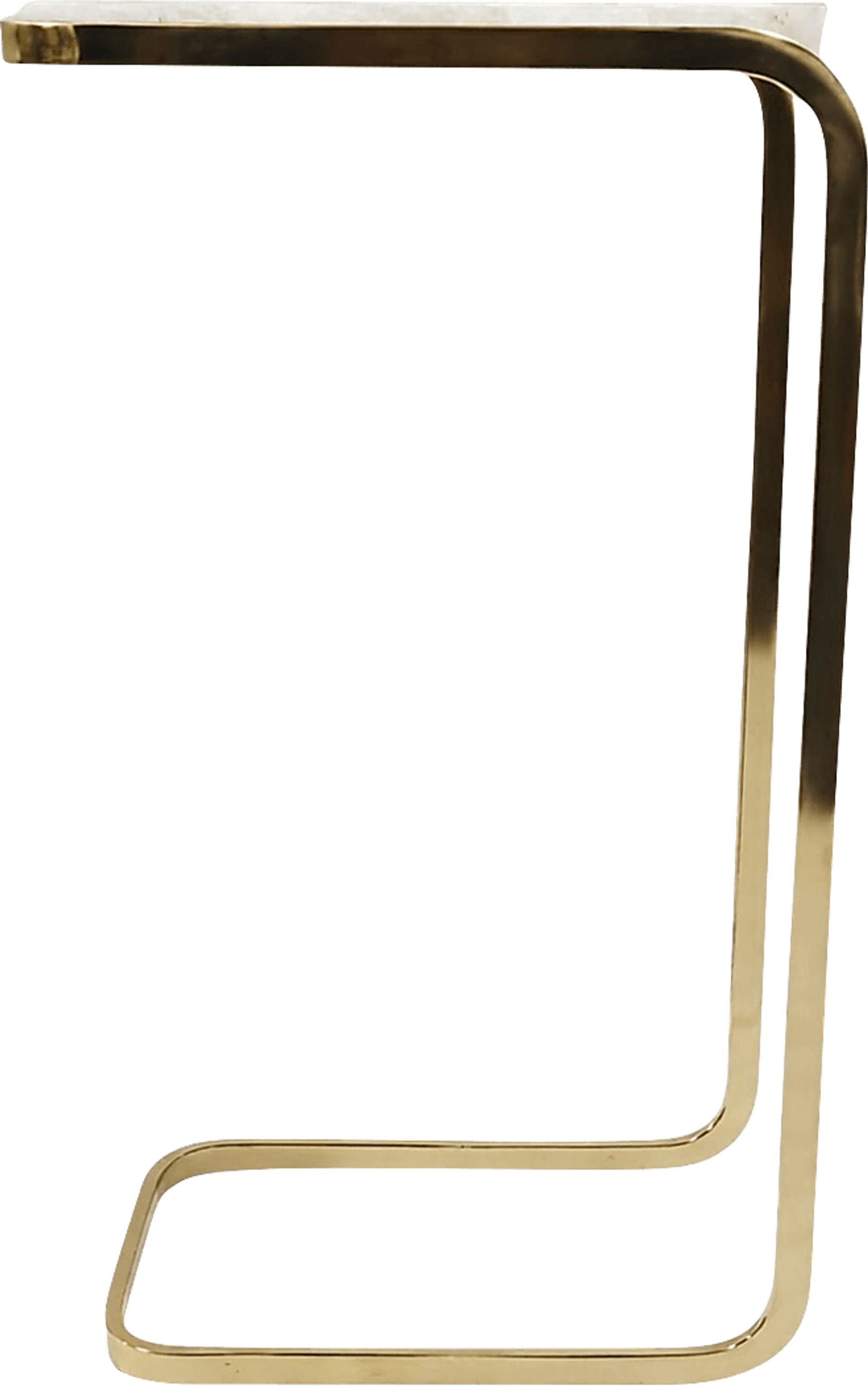 Funde Gold/White End Table - Image 3