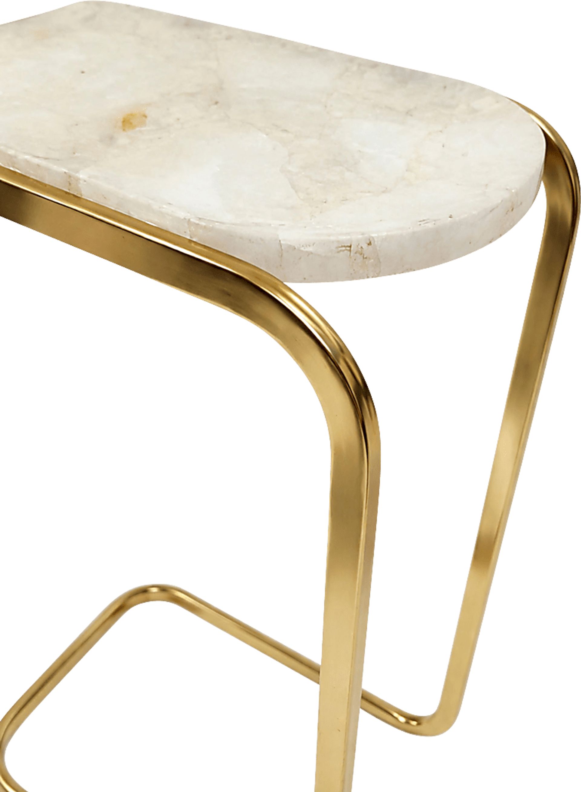 Funde Gold/White End Table - Image 6