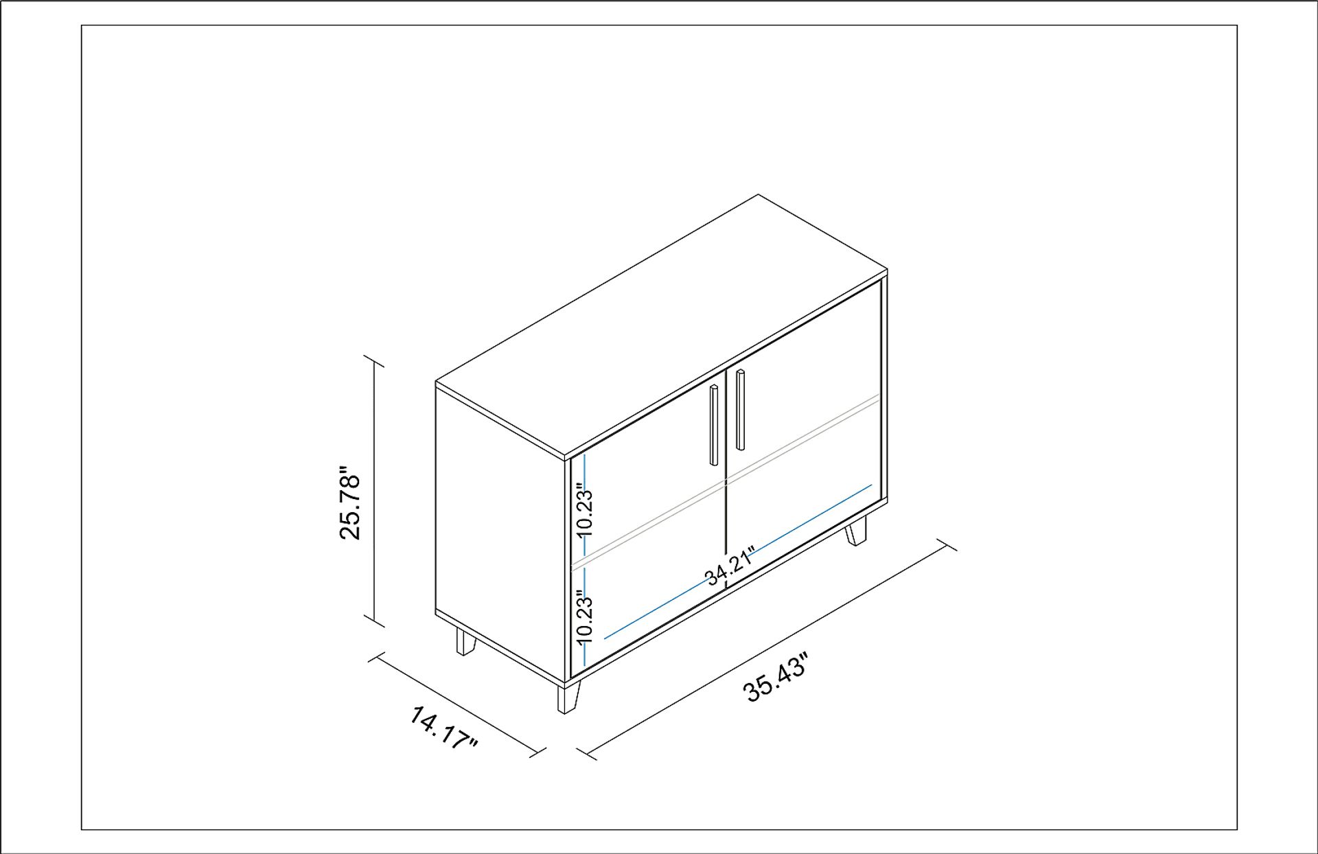 Fuqua White Sideboard - Image 3