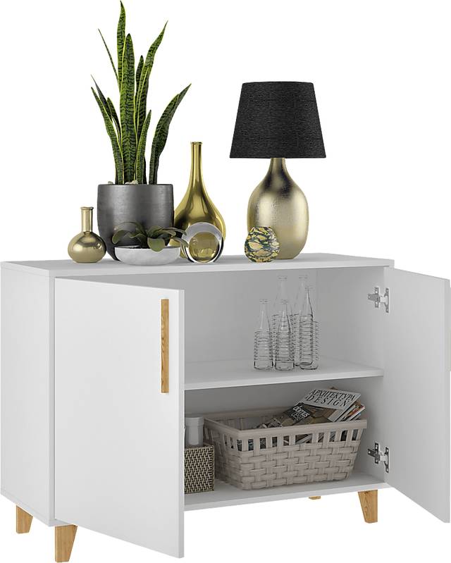 Fuqua White Sideboard - Thumbnail - Image 4