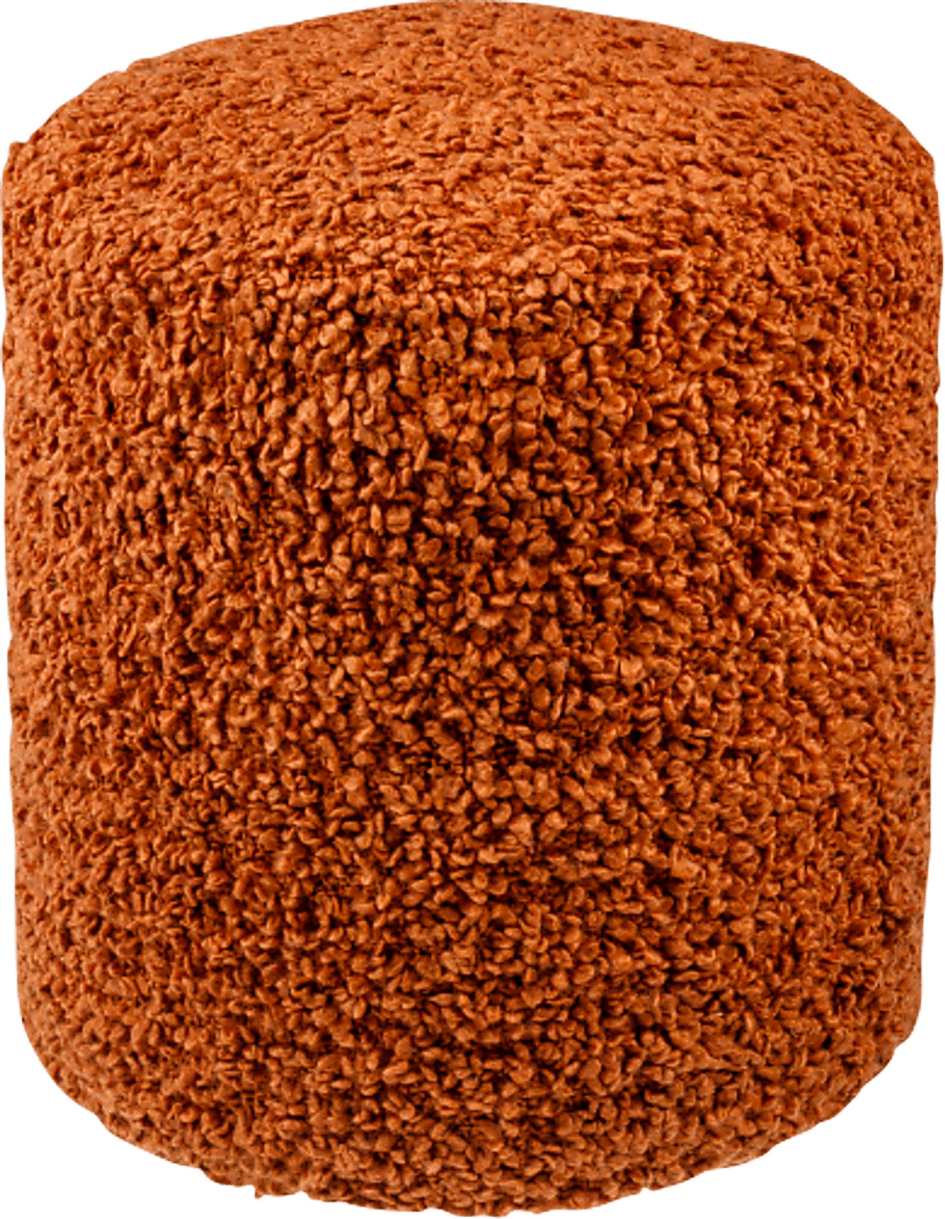 Furma Orange Pouf - Image 1