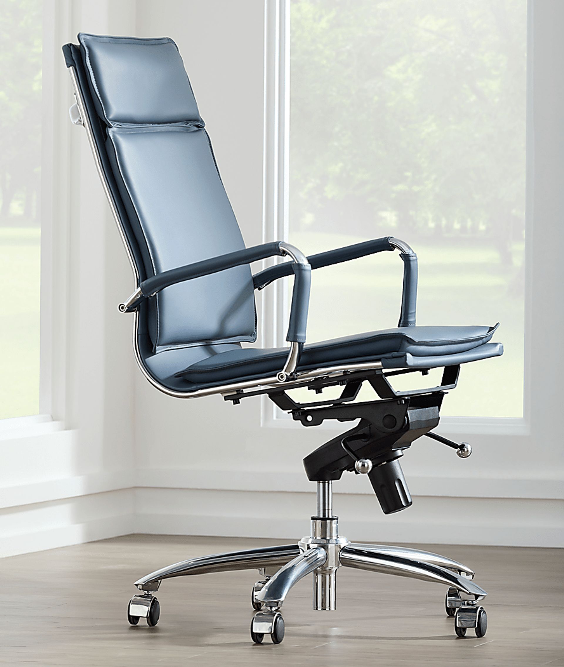 Furnberg Blue High Office Chair - Image 2