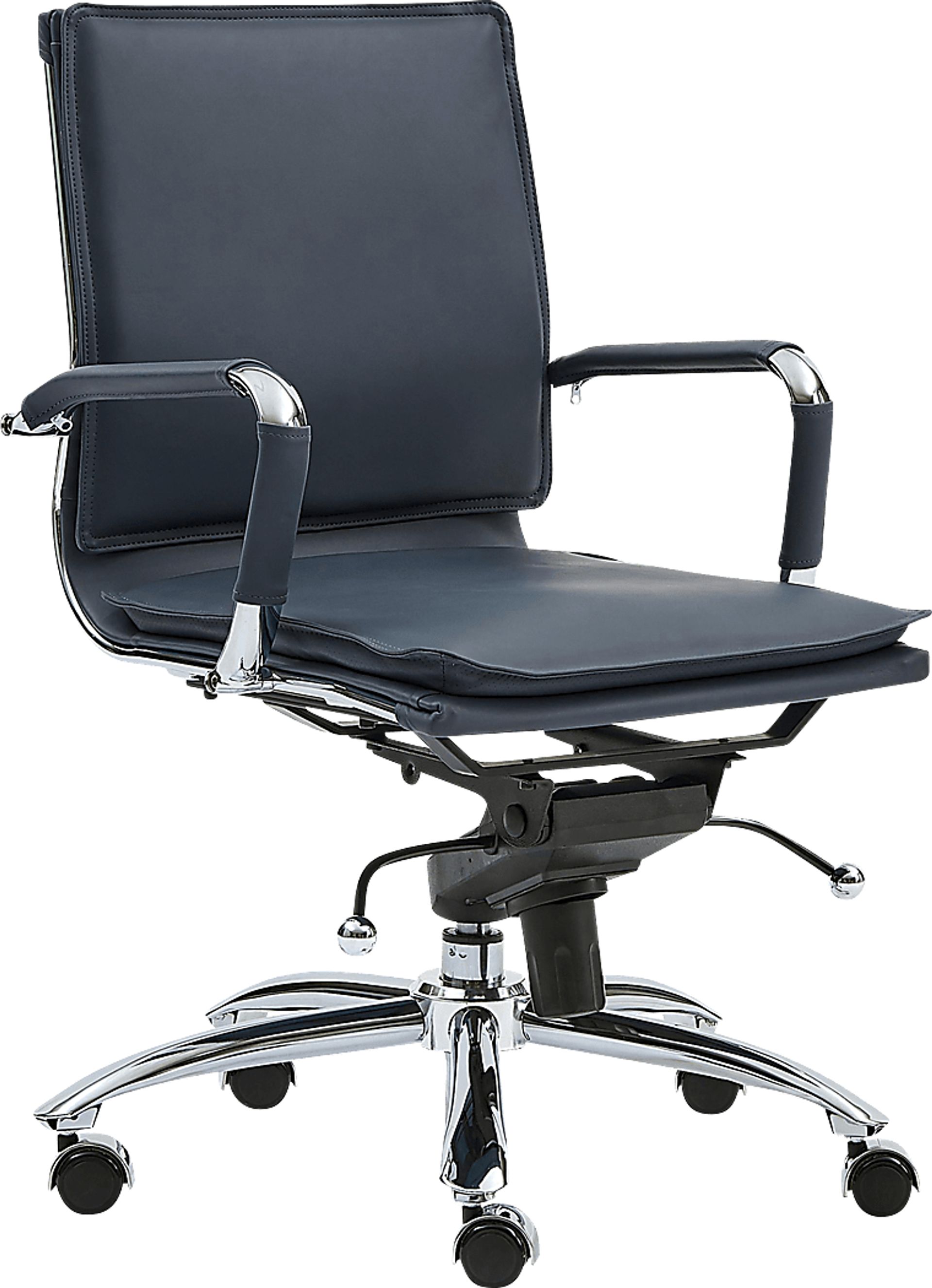Furnberg Blue Low Office Chair - Image 2