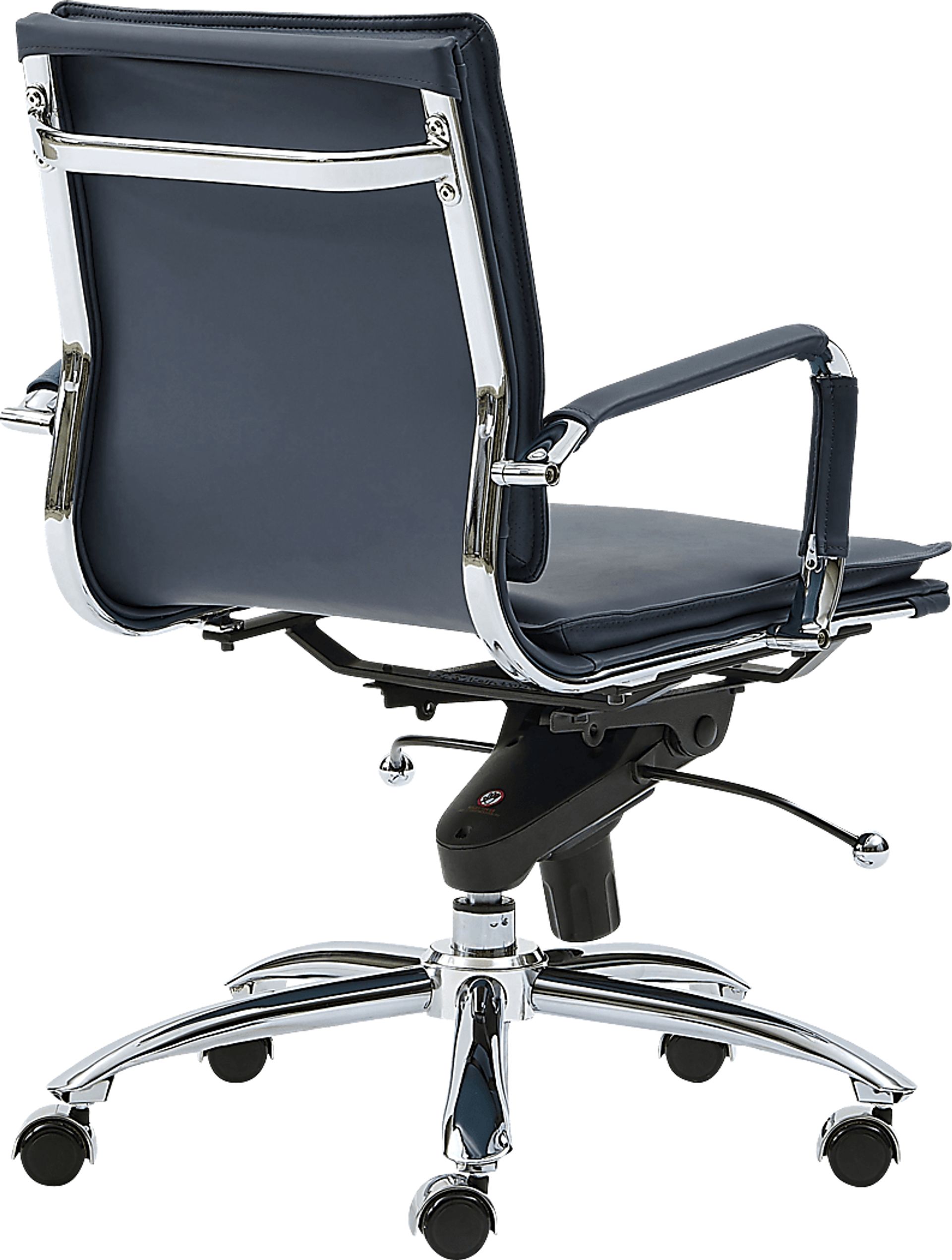 Furnberg Blue Low Office Chair - Image 4