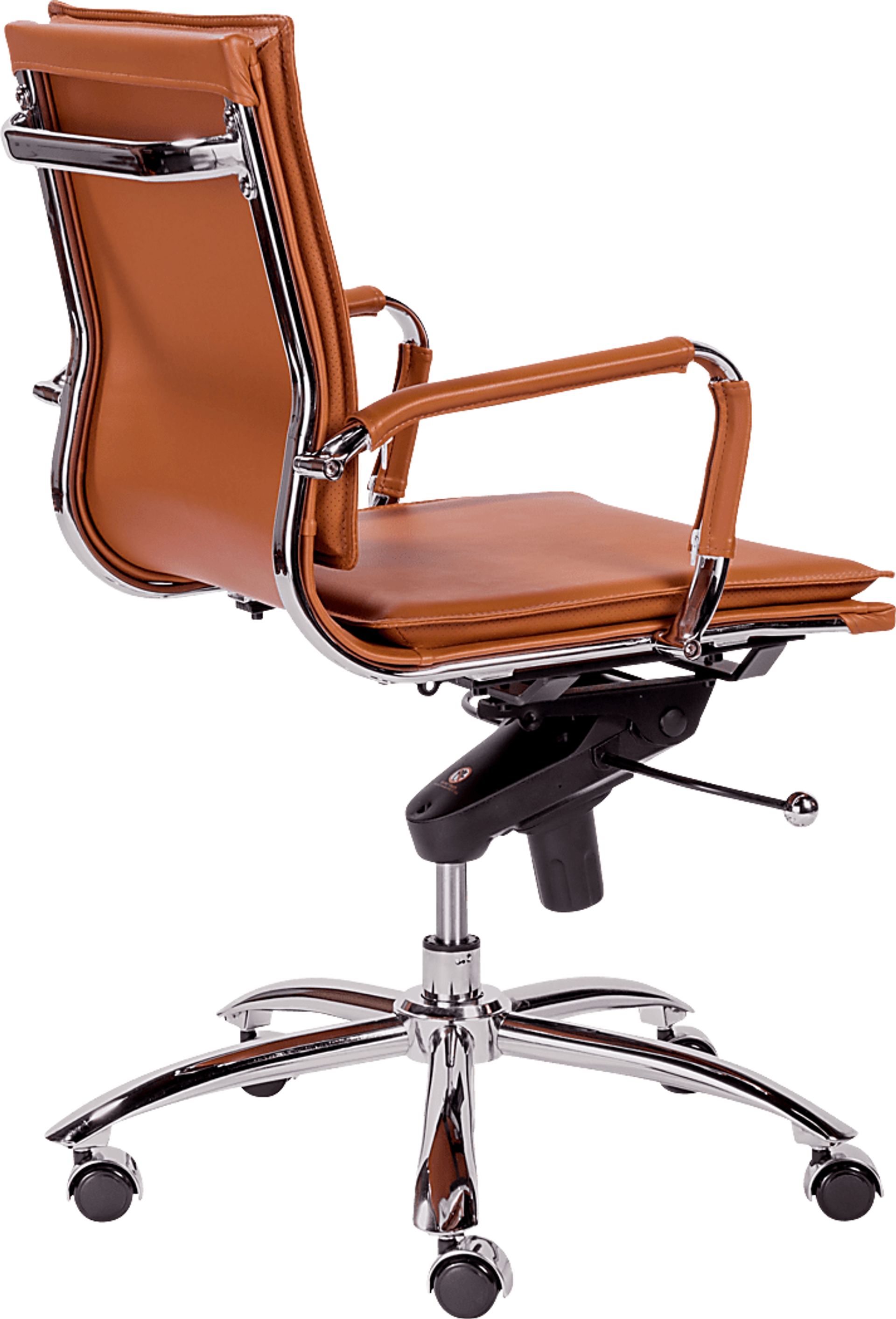 Furnberg Cognac Low Office Chair - Image 3