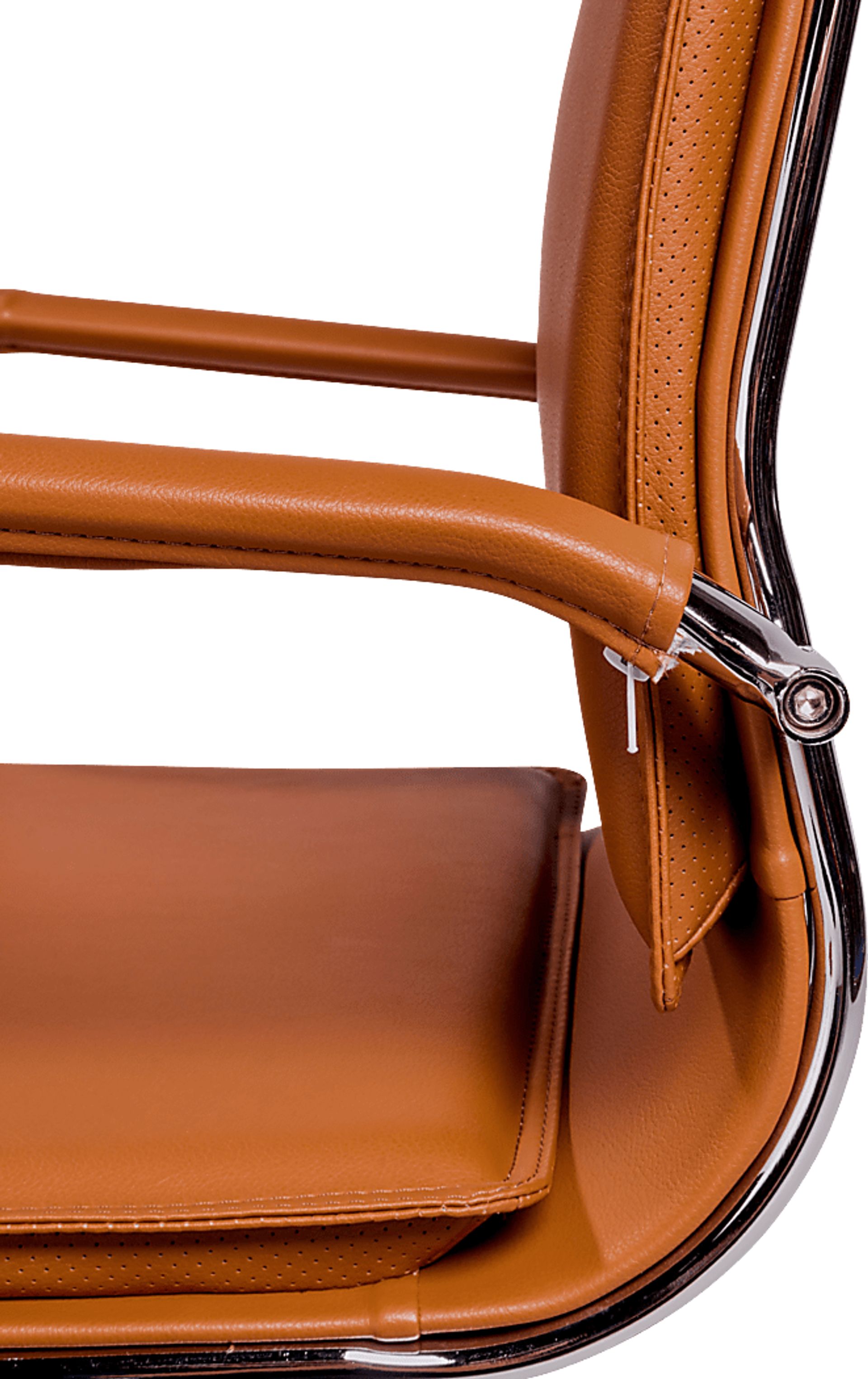 Furnberg Cognac Low Office Chair - Image 6