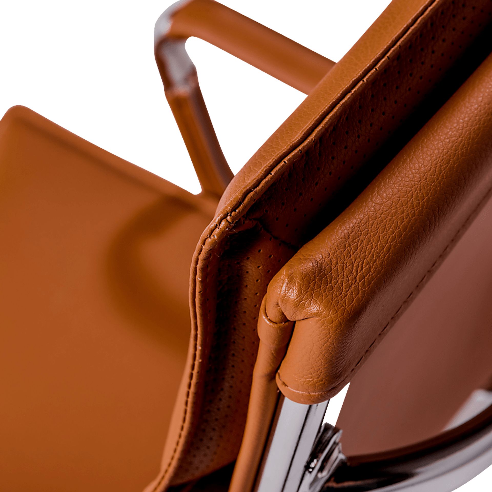 Furnberg Cognac Low Office Chair - Image 7