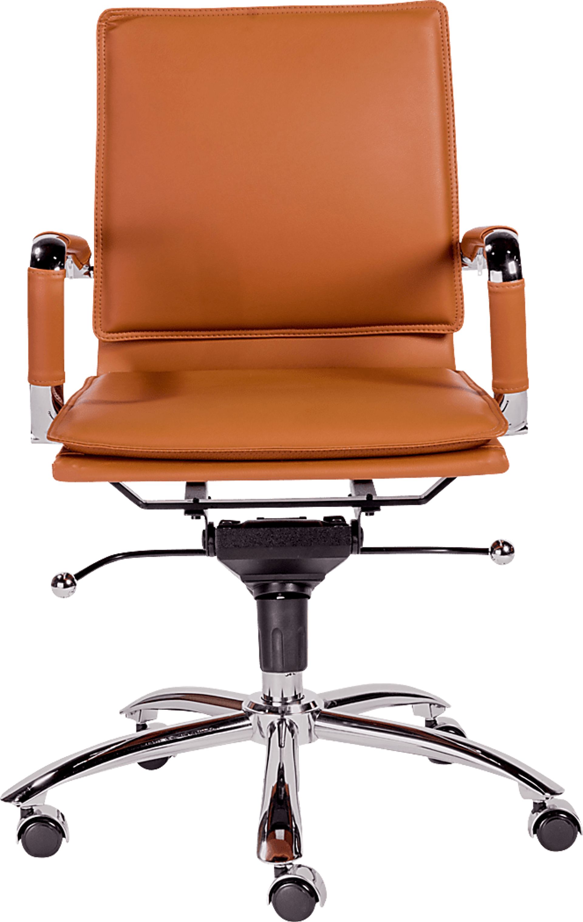 Furnberg Cognac Low Office Chair - Image 1
