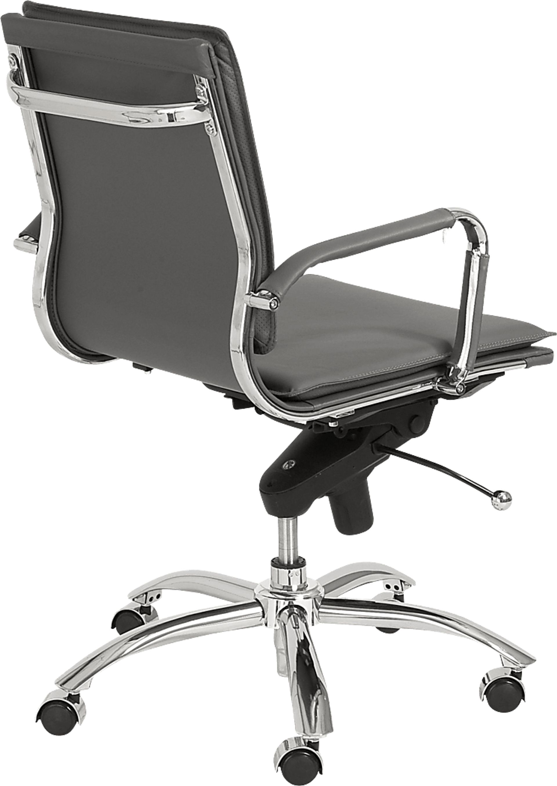 Furnberg Gray Low Office Chair - Image 5