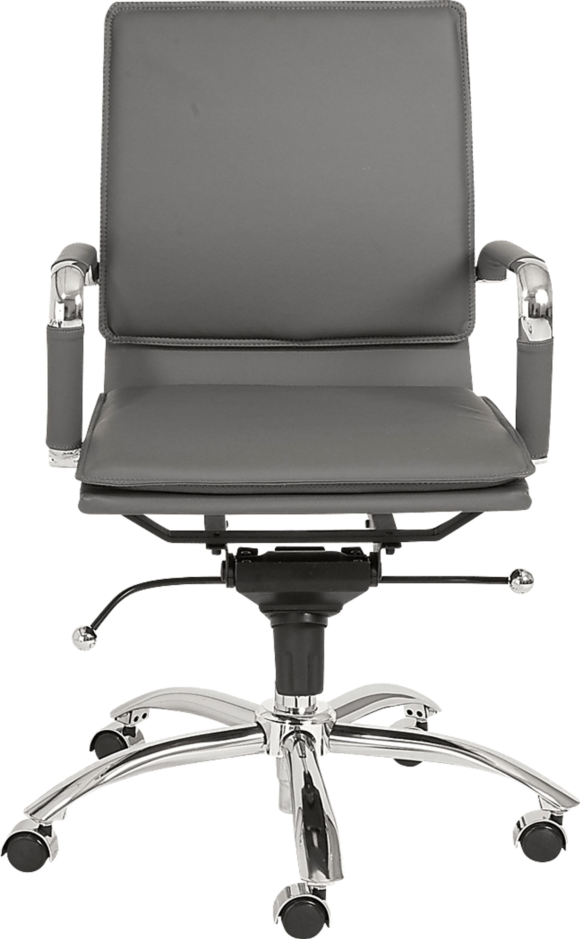 Furnberg Gray Low Office Chair - Image 1