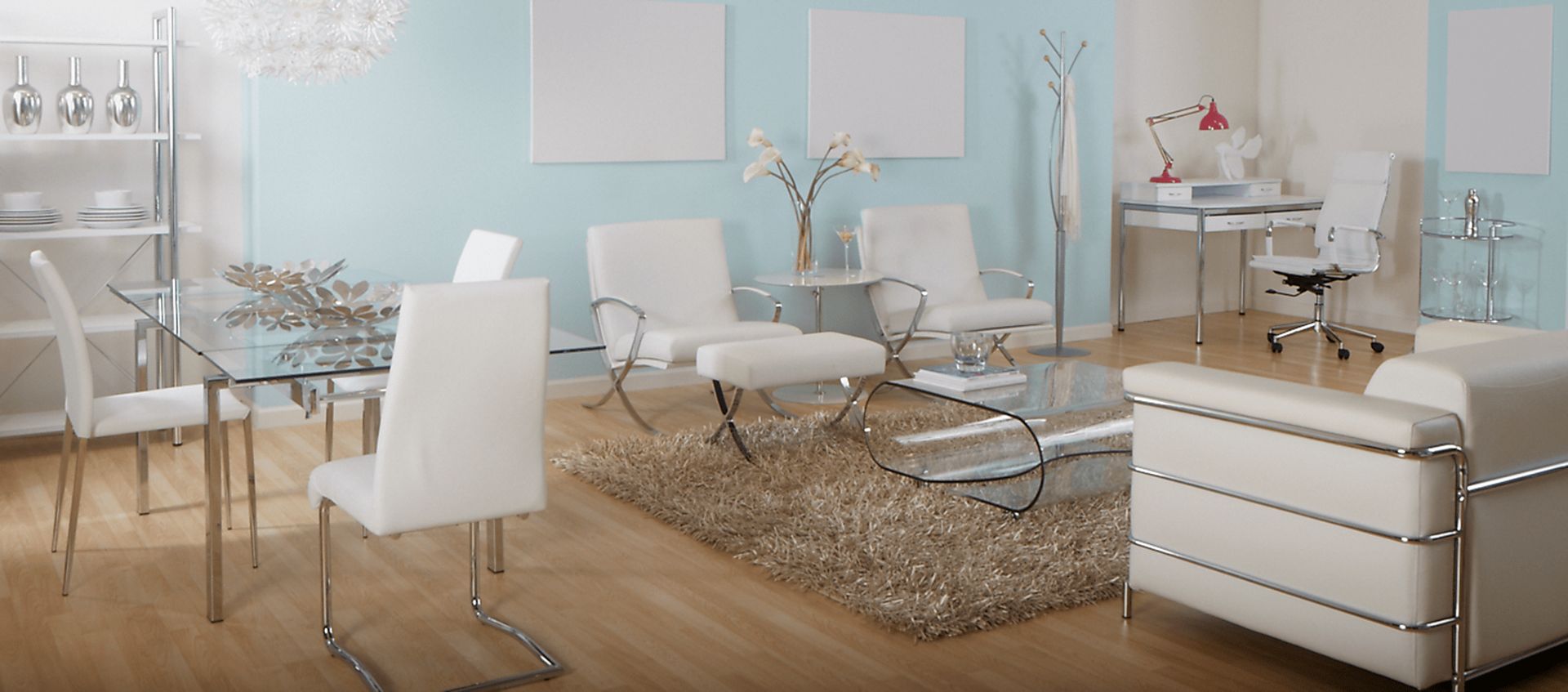 Furnberg White High Office Chair - Image 2