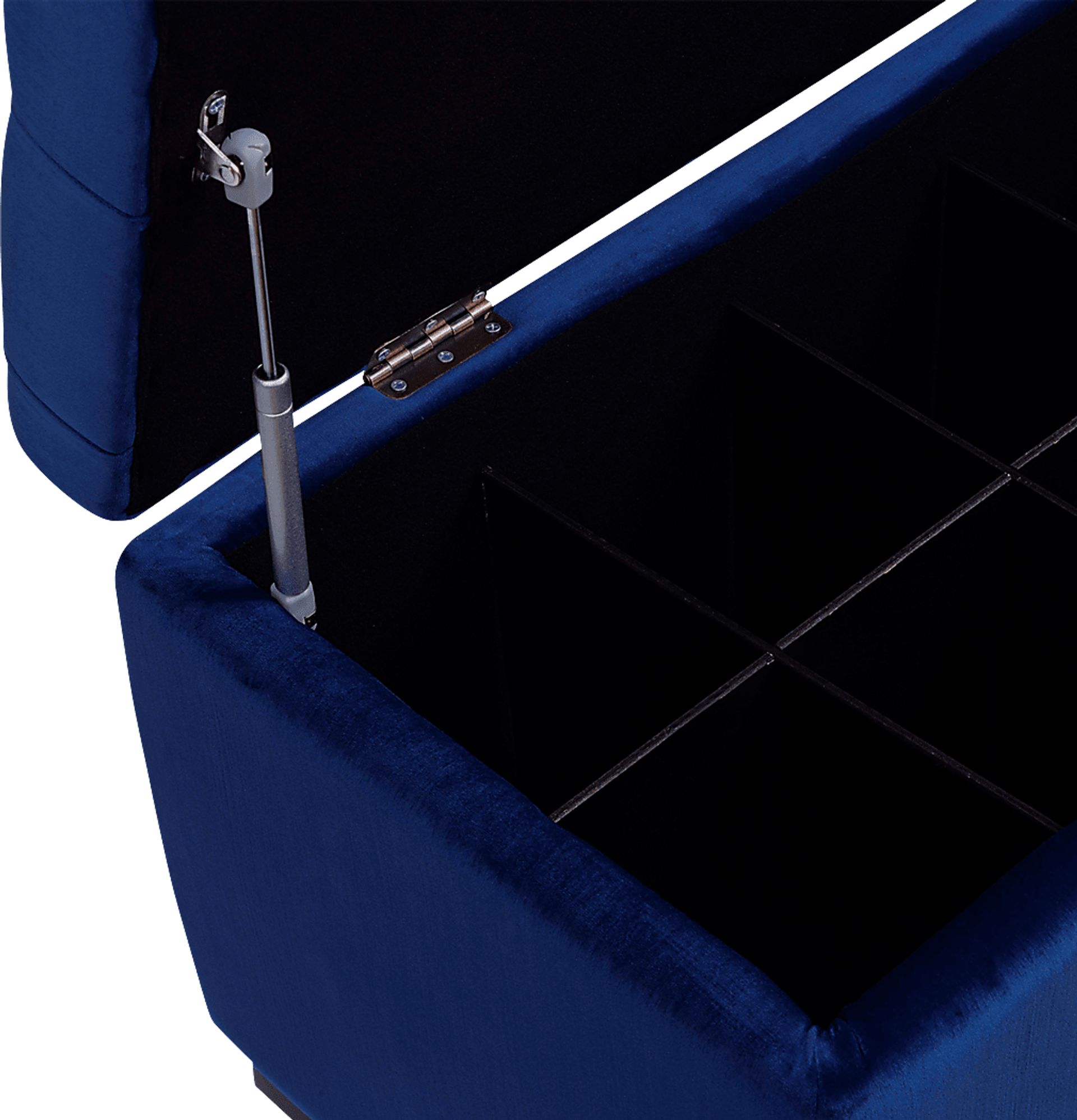 Furtson Blue Storage Bench - Image 3