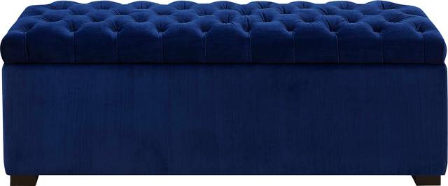 Furtson Blue Storage Bench - Thumbnail - Image 1