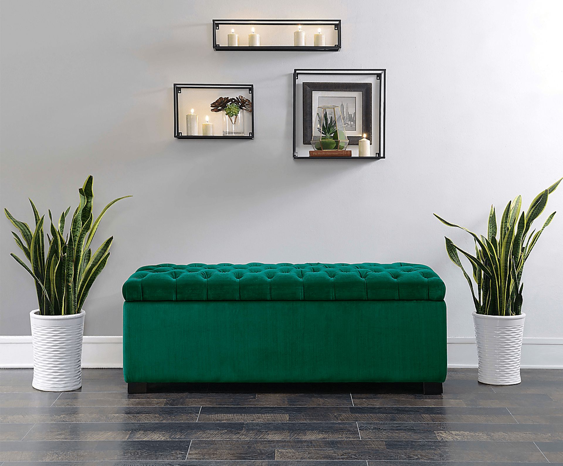 Furtson Emerald Storage Bench - Image 6