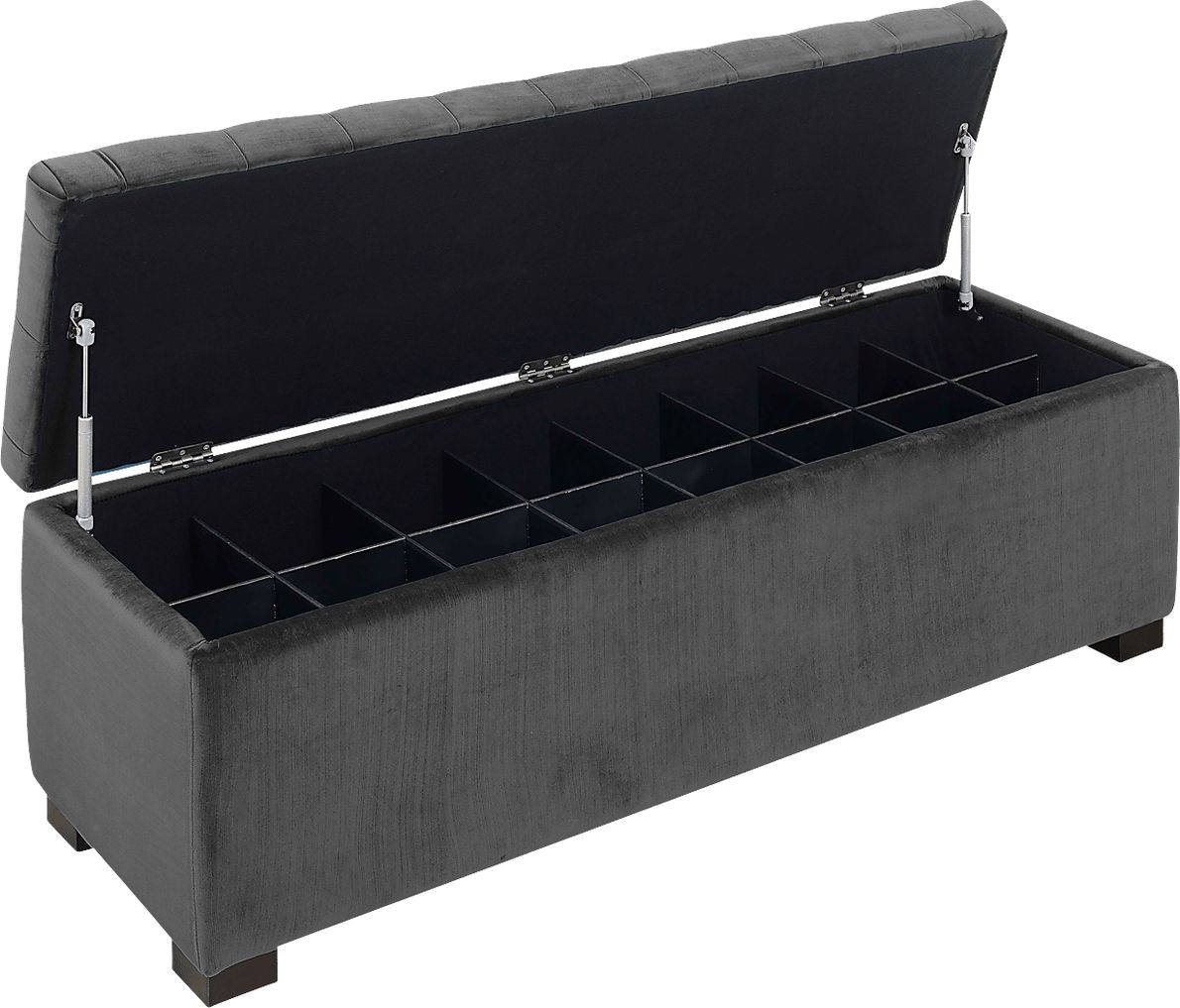 Furtson Gray Storage Bench