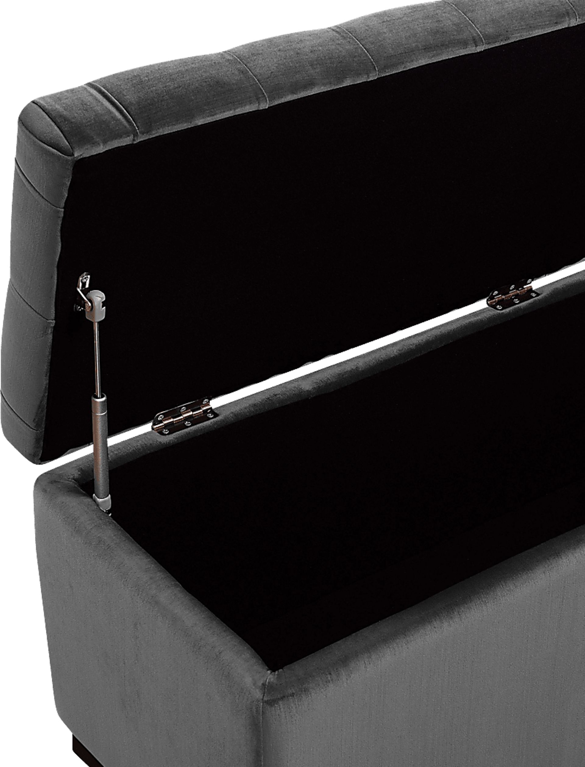 Furtson Gray Storage Bench - Image 5